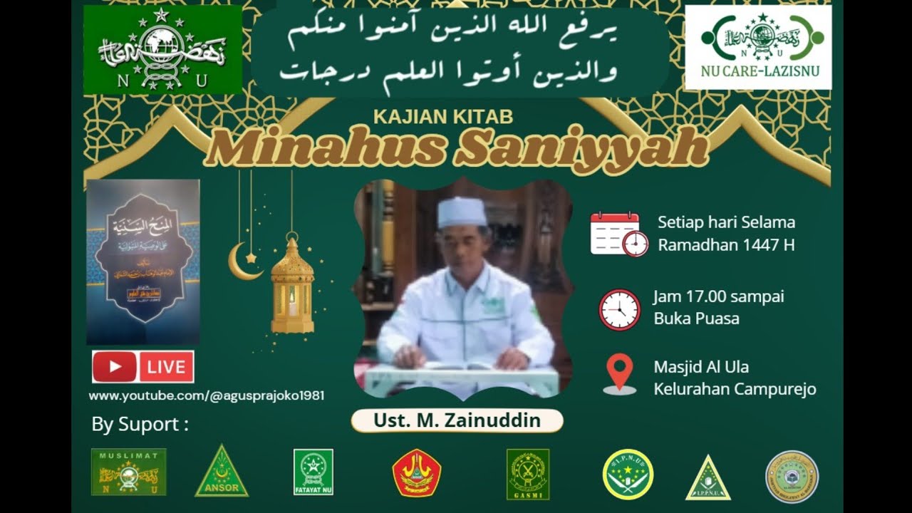 Live ngaji kitab Minahus Saniyyah