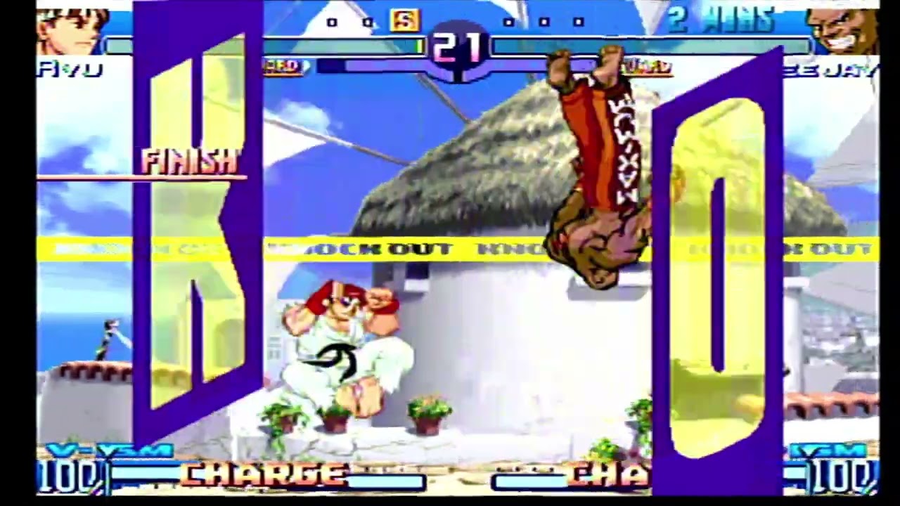 Street Fighter Alpha 3(Dreamcast)-Ryu vs Dee Jay