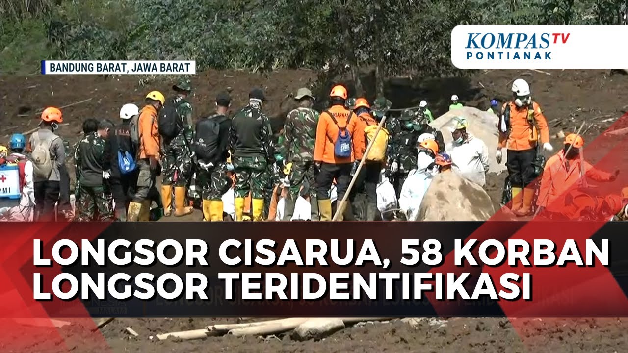 58 dari 79 Jenazah Korban Longsor Cisarua Berhasil Diidentifikasi