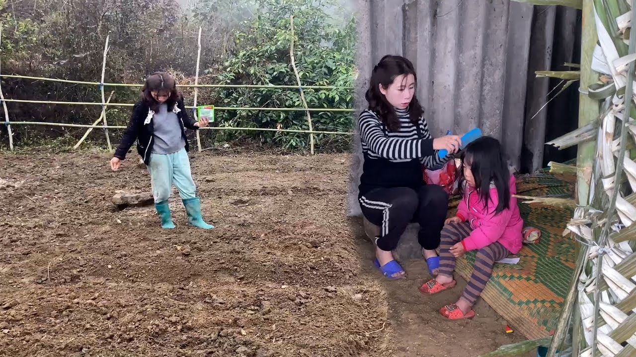 How will a mother and her two children survive when winter arrives?