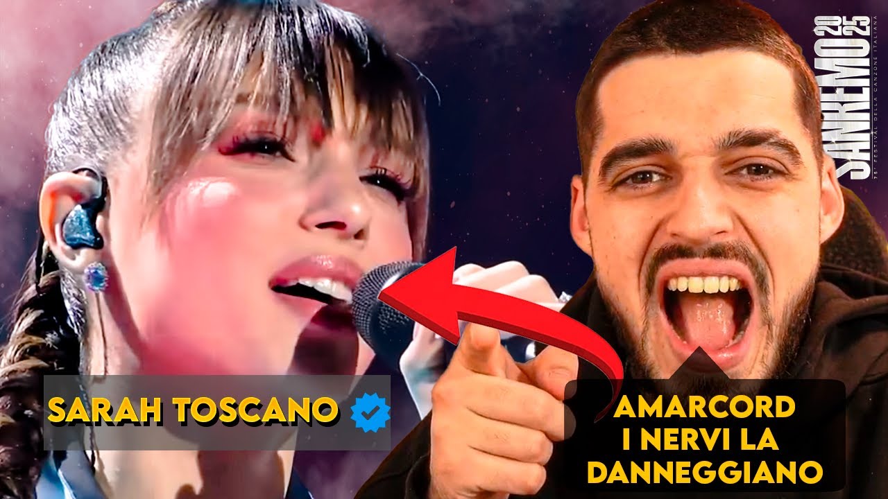 SARAH TOSCANO AMACORD - SANREMO 2025 SPANISH GUY REACTS