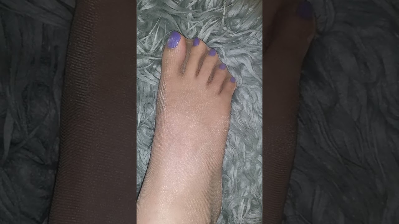My Shiny Nude Pantyhose Feet (Mixed editing)