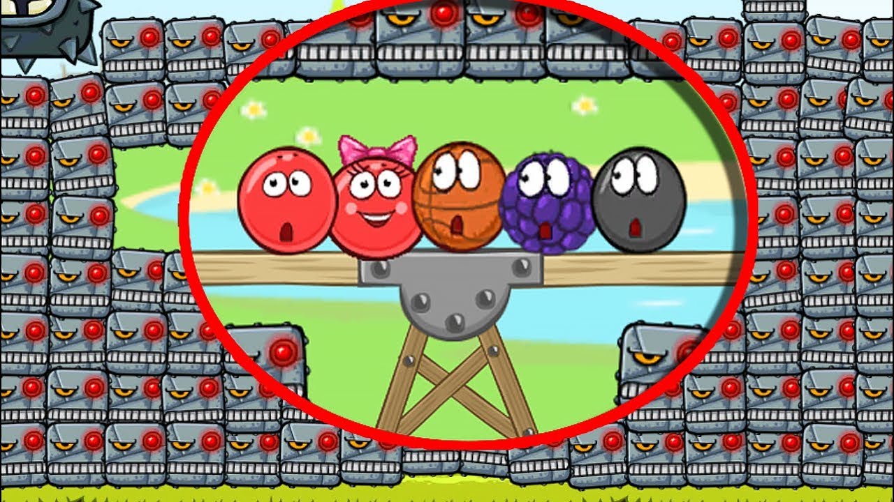 НОВЫЙ КРАСНЫЙ ШАРИК 4 - ПОДЗЕМНЫЕ ХОДЫ мультик игра   RED BALL 4 - Volume 5 INTO THE CAVE