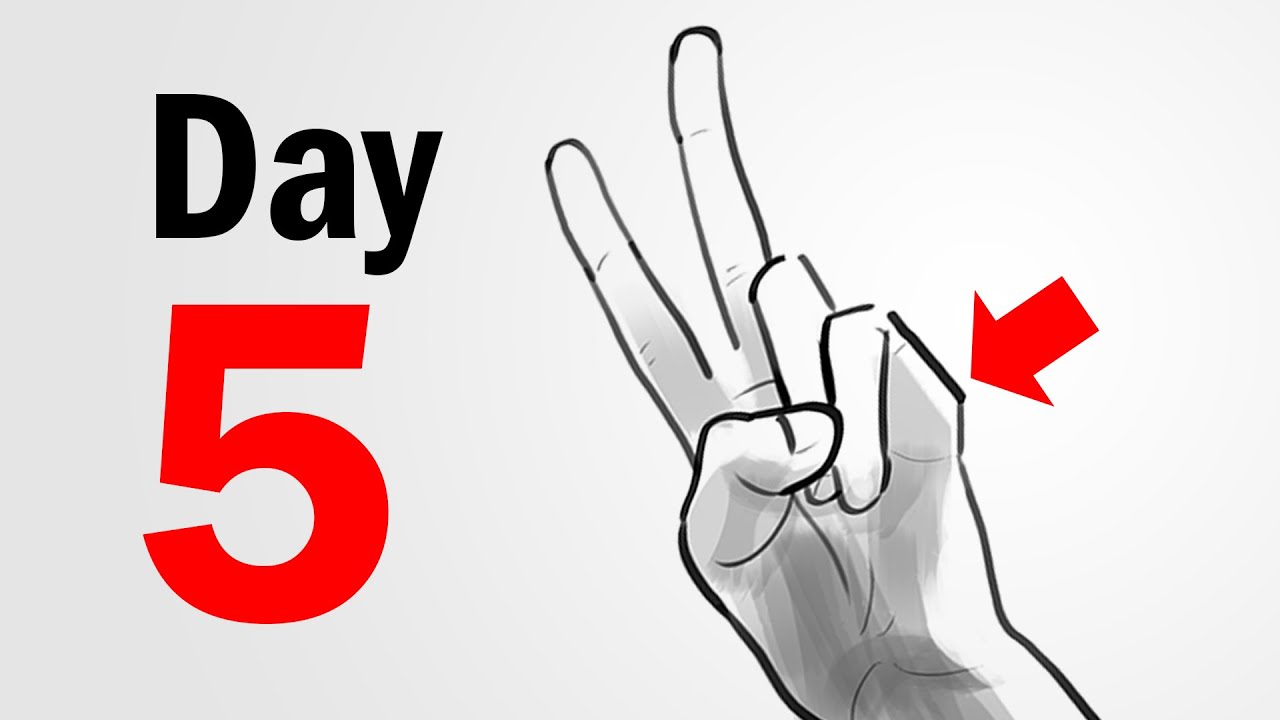 Only drawing hands for 30 days. (Big Mistake)