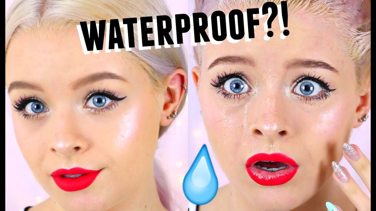 TESTING WATERPROOF MAKEUP?! FULL FACE | sophdoesnails