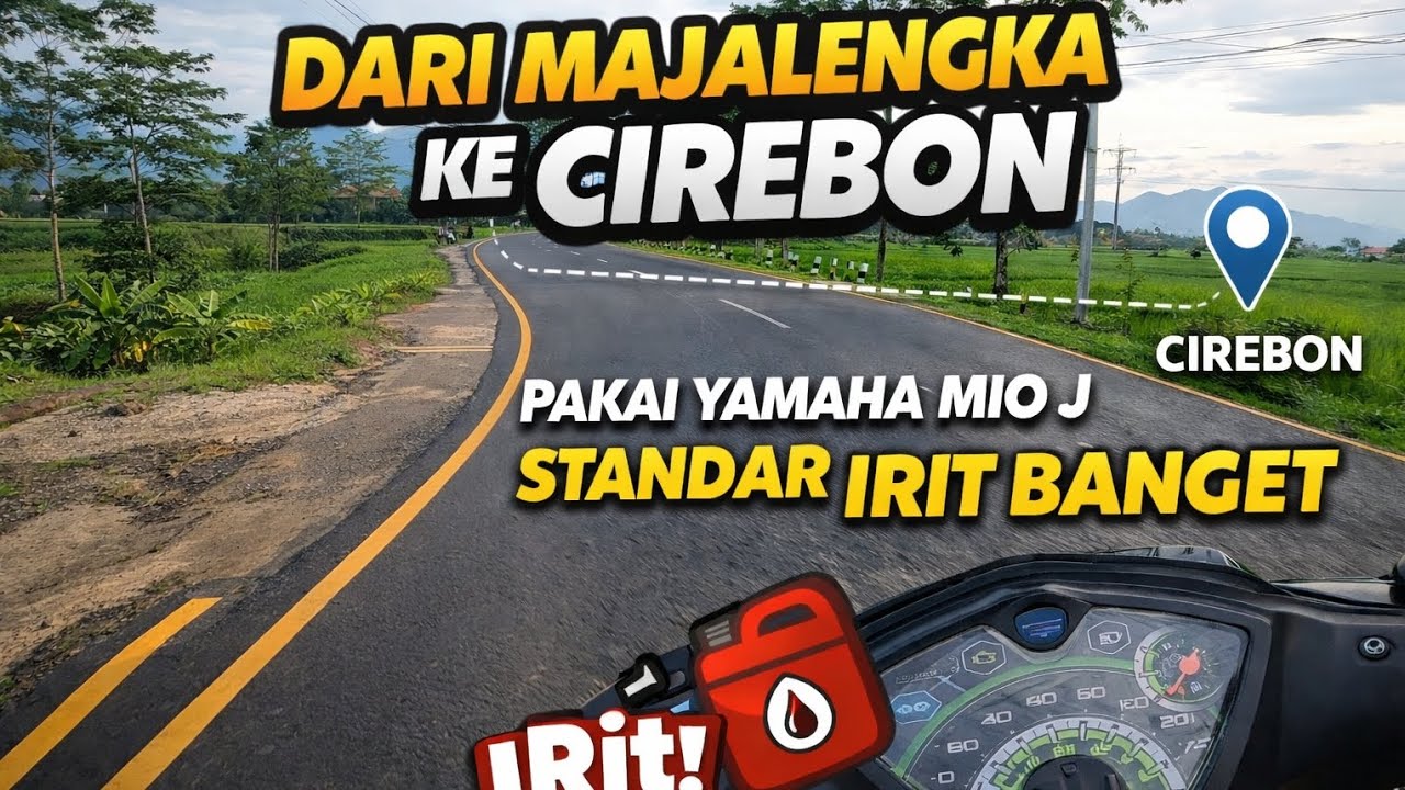 Riding Majalengka ke Cirebon | Motovlog Perjalanan Santai, Jalanan Indah & Irit BBM