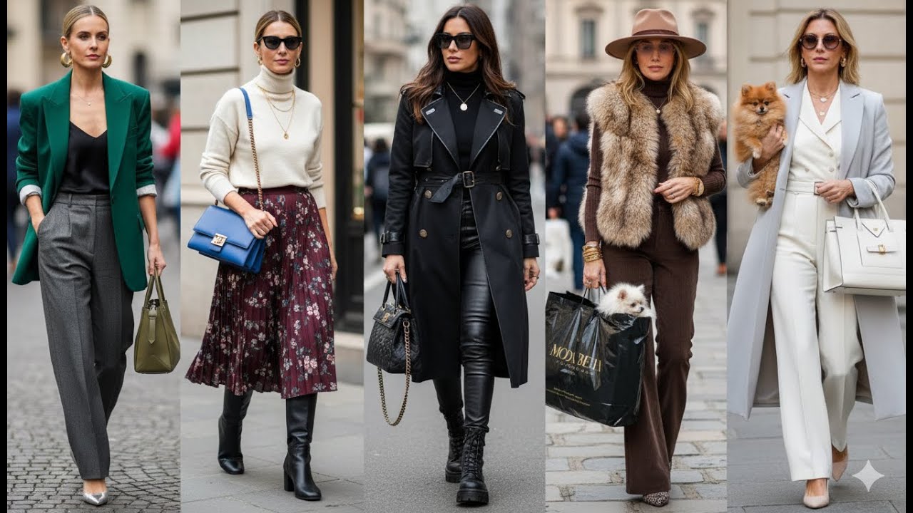 ☀️2025 MILAN LATEST FALL STREET FASHION 🍁WHAT TO WEAR IN NOVEMBER IN ITALY? STREET STYLE & SHOPPING