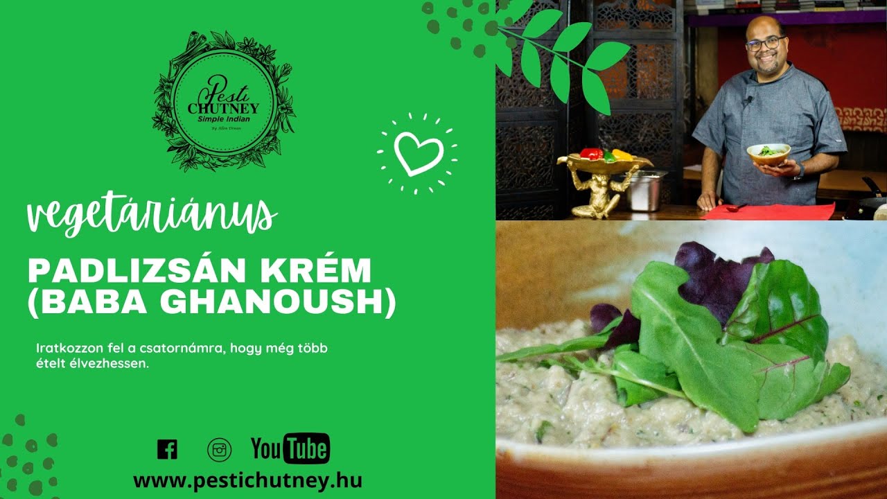 Padlizsán Krém (Baba Ghanoush)