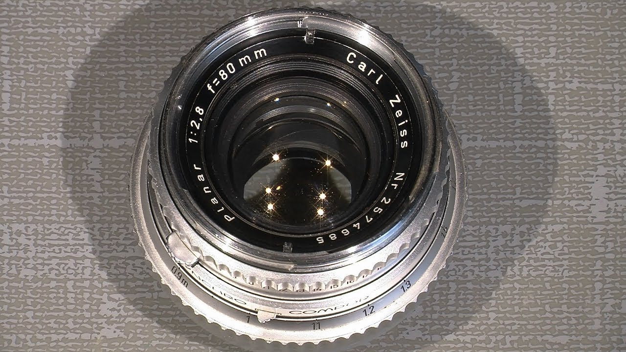 Чистка передней и задней группы линз в Carl Zeiss Planar 80mm 1:2.8 для Hasselblad