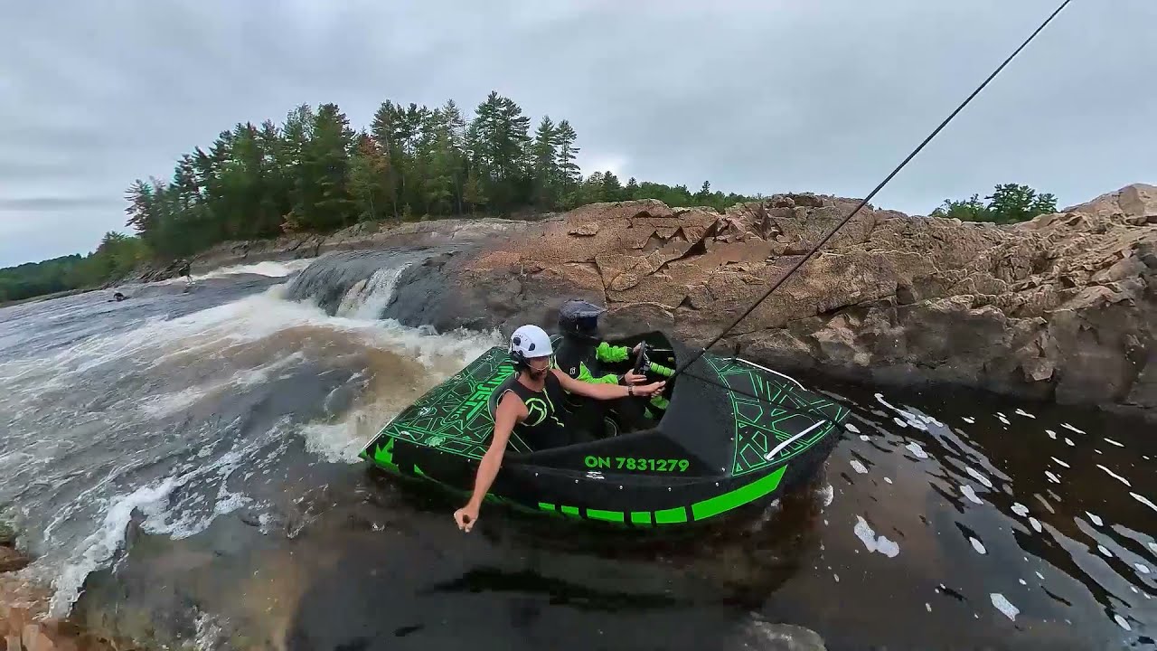 All the way through Ottawa river rapids!!