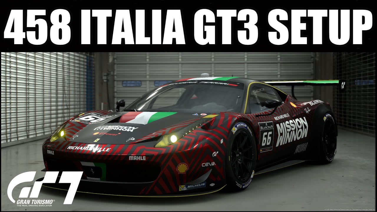 Gran Turismo 7 FERRARI 458 GR3/GT3 | Tune Setup + Reference Lap