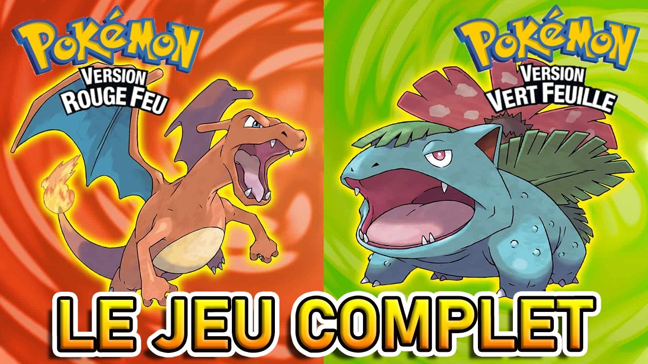 POK&Eacute;MON VERT FEUILLE / ROUGE FEU &ndash; LE JEU COMPLET