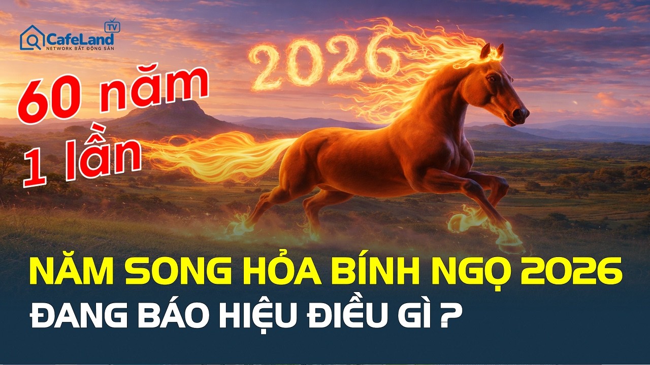 60 NĂM MỚI LẶP LẠI: Năm SONG HỎA Bính Ngọ 2026 đang báo hiệu điều gì? | CafeLand