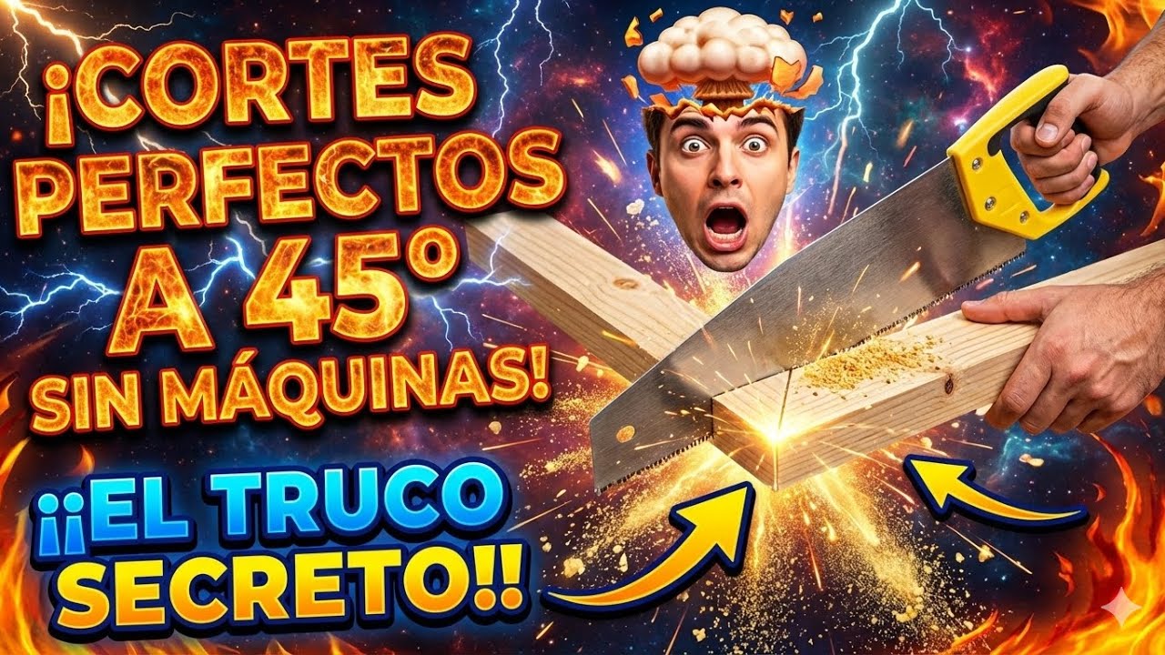c&oacute;mo hacer cortes a 45&deg; (F&Aacute;CIL) sin maquinas