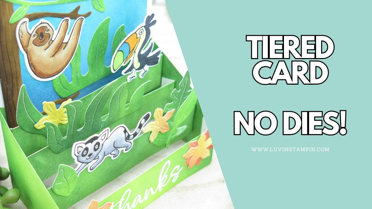 Simple Steps For Amazing 3D Tiered Pop Up Card | NO DIES