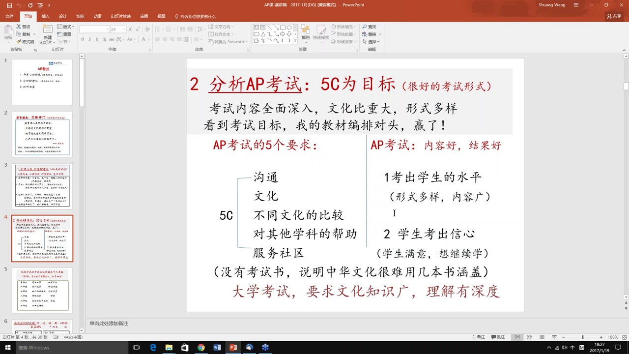 AP中文考试教学分享 AP Chinese Language and Culture Workshop