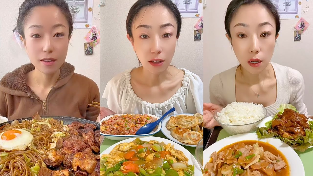 Chinese Home-Cooked Food Mukbang | Realistic Eating Sounds No Talking #395
