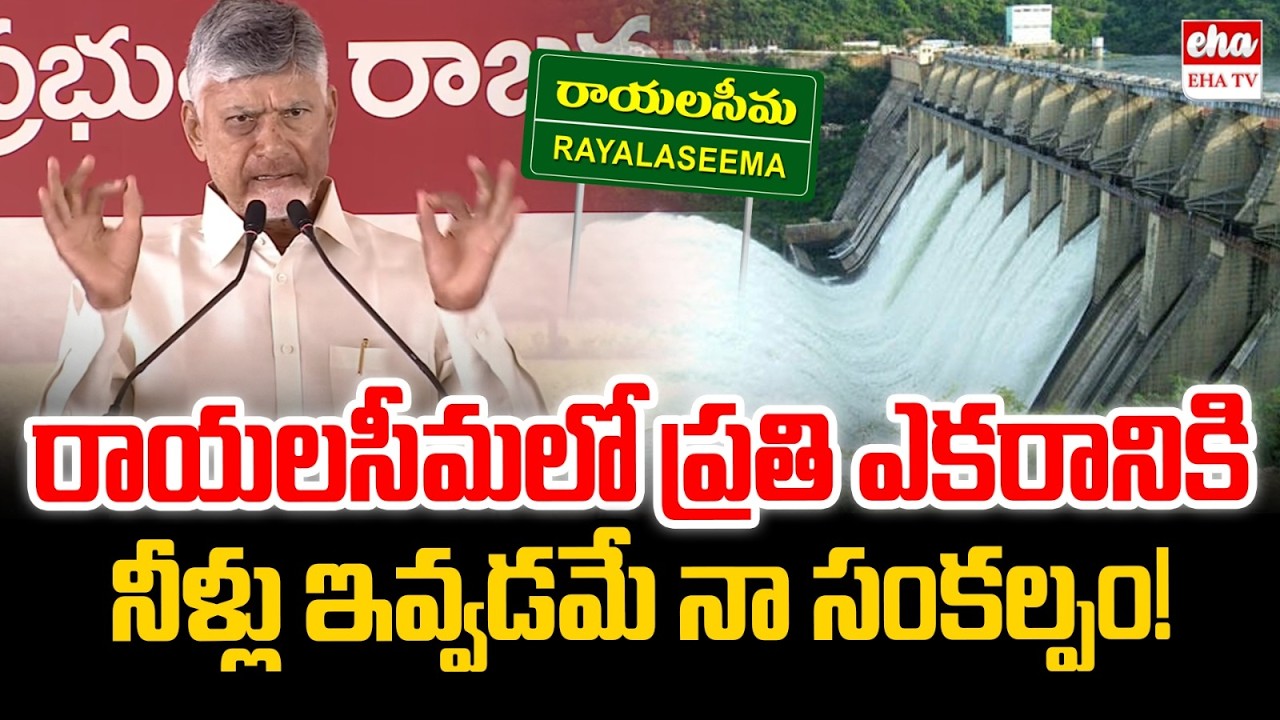 CM Chandrababu about Handriva Project | Pattadar Passbook Distribution Programme | EHA TV