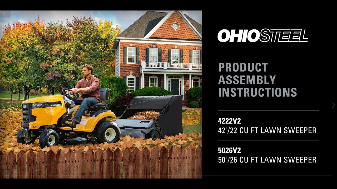 Инструкция по сборке газонокосилки OHIO STEEL 4222V2 5026V2
