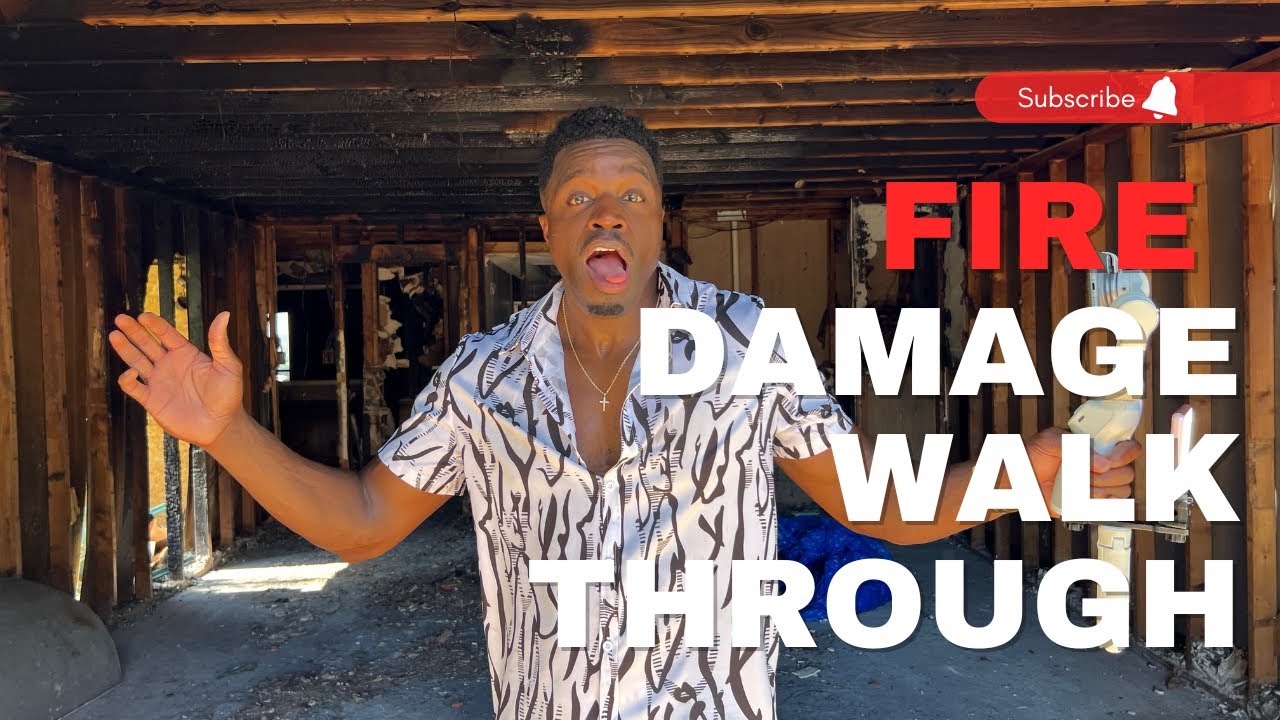 Fire Damage House Restoration - First Look!