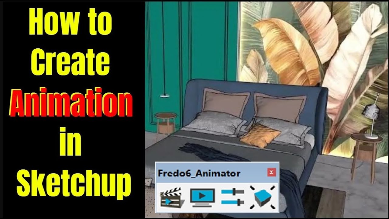 Simple Animation Using Fredo6 Animator In Sketchup. |Fredo6 Animator In Sketchup|