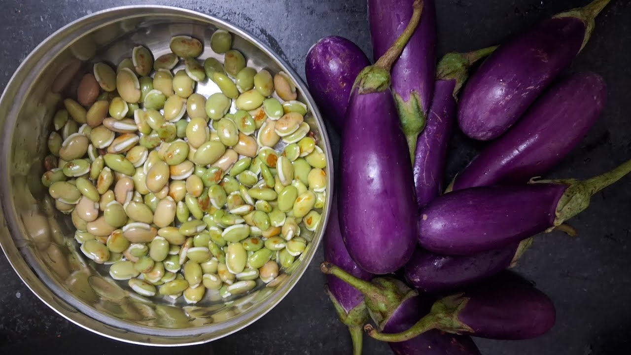 பச்சை மொச்சை, கத்திரிக்காய் வைத்து இப்படி கூட செய்யலாமா. பச்சை மொச்சை சீசன் கிடைத்தால் வீடாதீர்கள் 