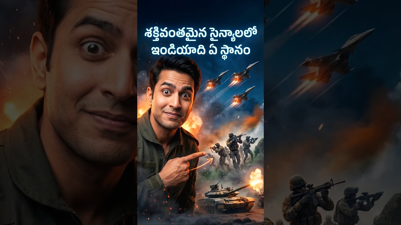 Strongest Militaries 2026: India&rsquo;s Global Rank! 🎖️ Explained in Telugu