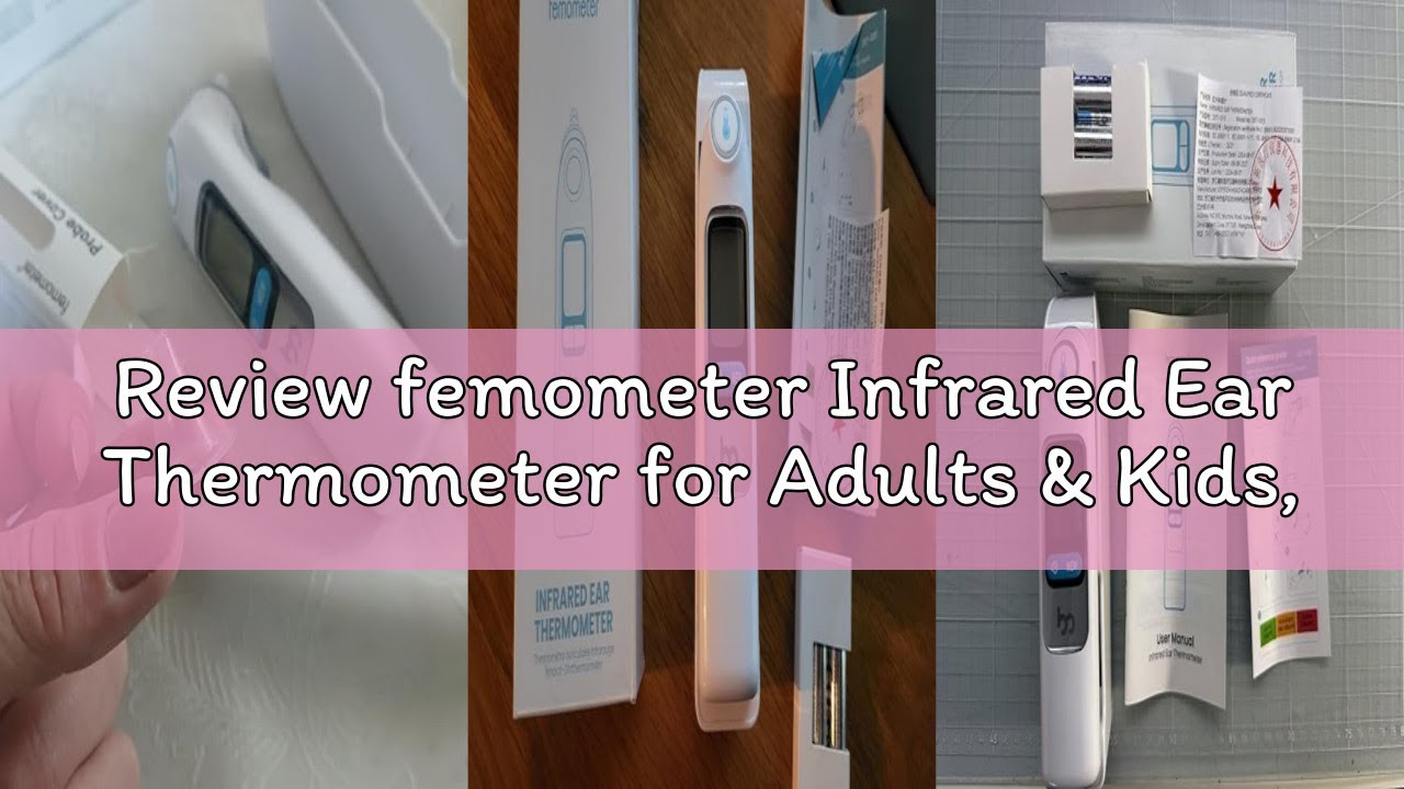 Review femometer Infrared Ear Thermometer for Adults & Kids, Highly Accurate, 1s Result, 30 Memory R