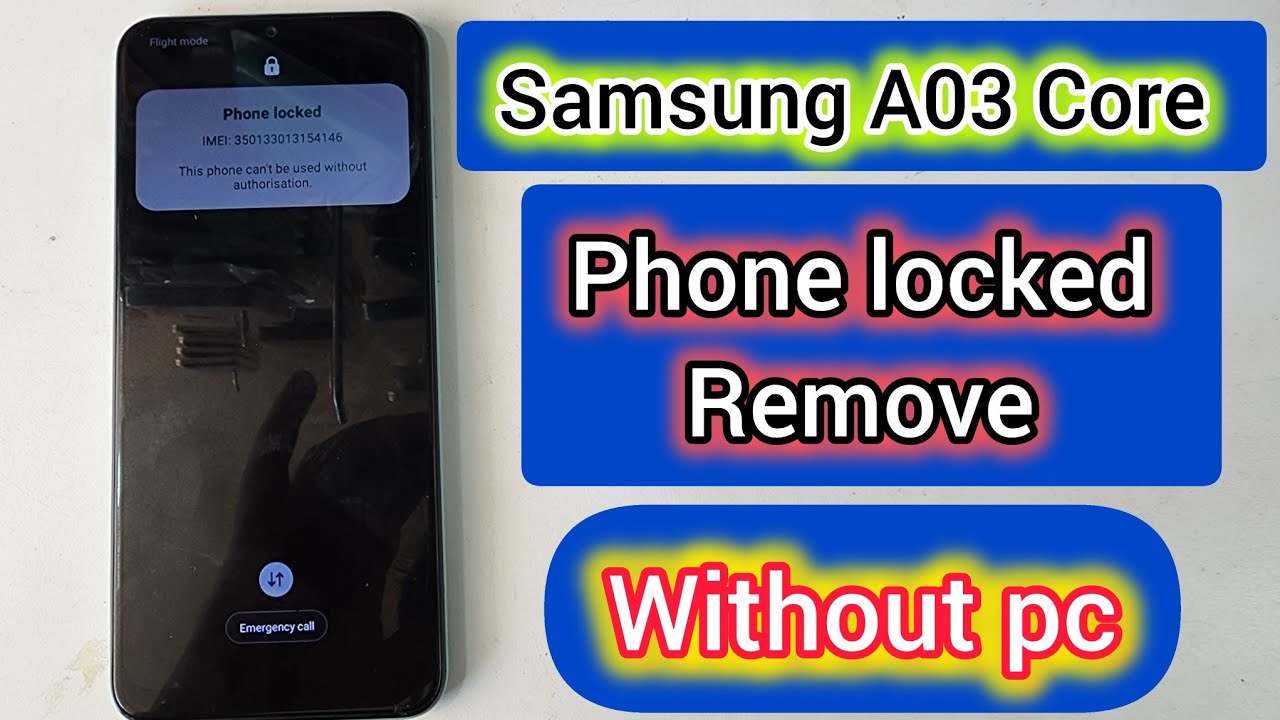 samsung a03 core phone locked remove without pc | how to unlock samsung a03 core phone locked