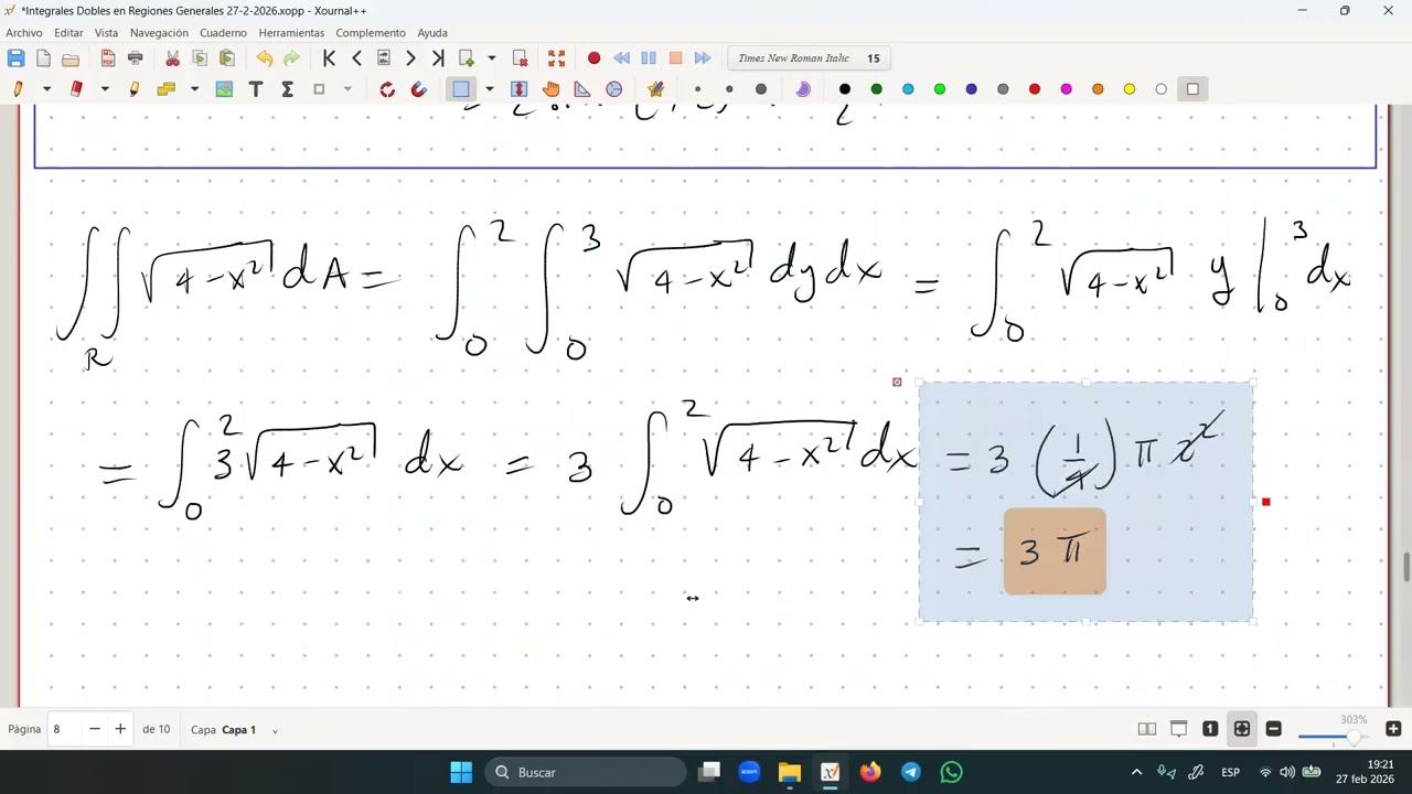 Integrales Dobles P2 27 2 2026