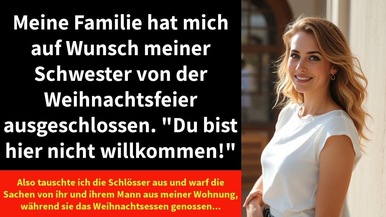Meine Familie hat mich auf Wunsch meiner Schwester von der Weihnachtsfeier ausgeschlossen