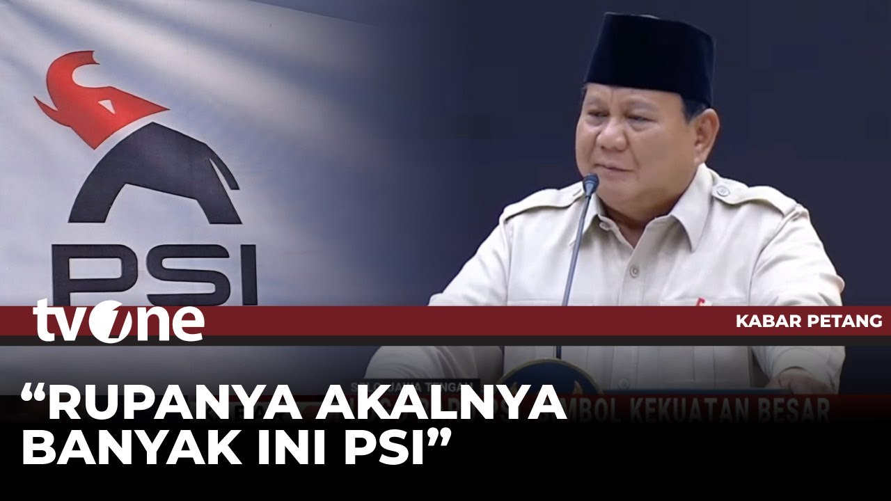 Komentar Presiden Prabowo Soal Logo Baru PSI | Kabar Petang tvOne