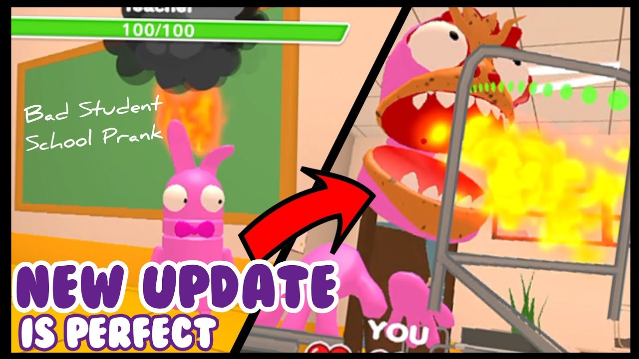 New FIREBALL?? Boss Fight Chapter 1 in Bad Student School Prank #repo #sprunki #school