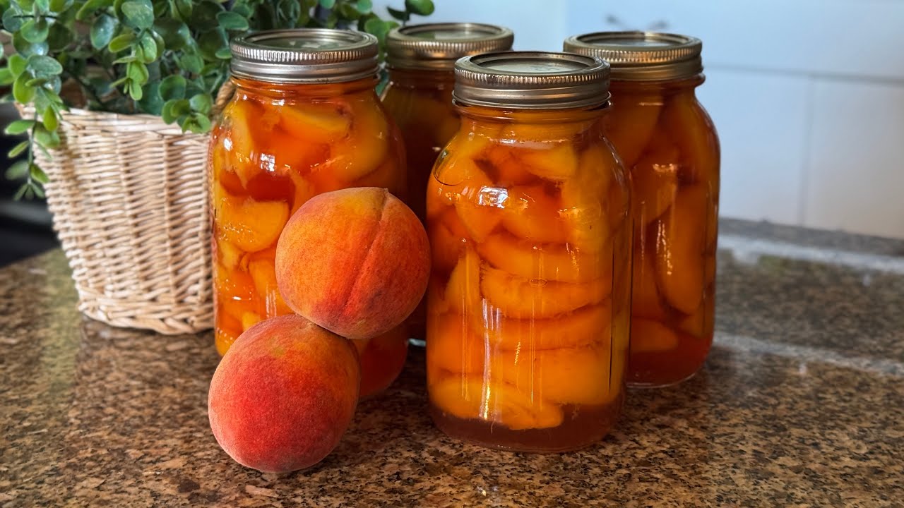 Canning peaches 