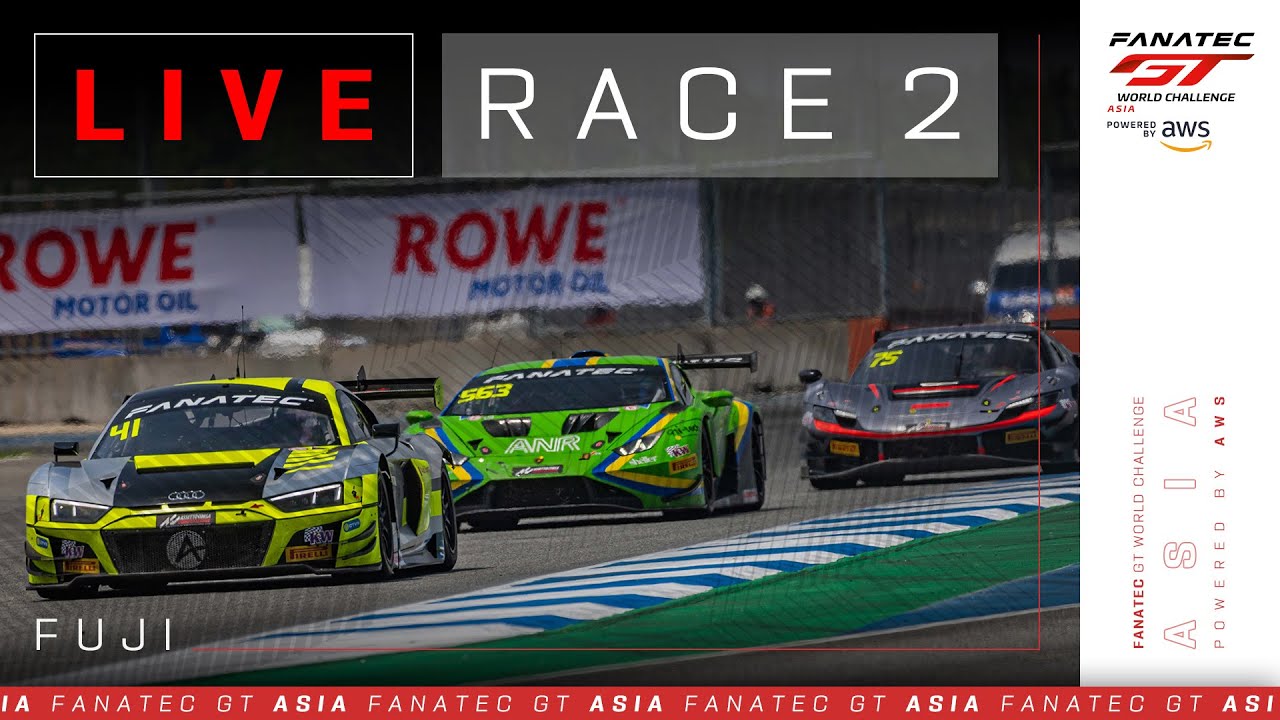 LIVE | Race 2 | Fuji | Fanatec GT Asia Powered by AWS 2024