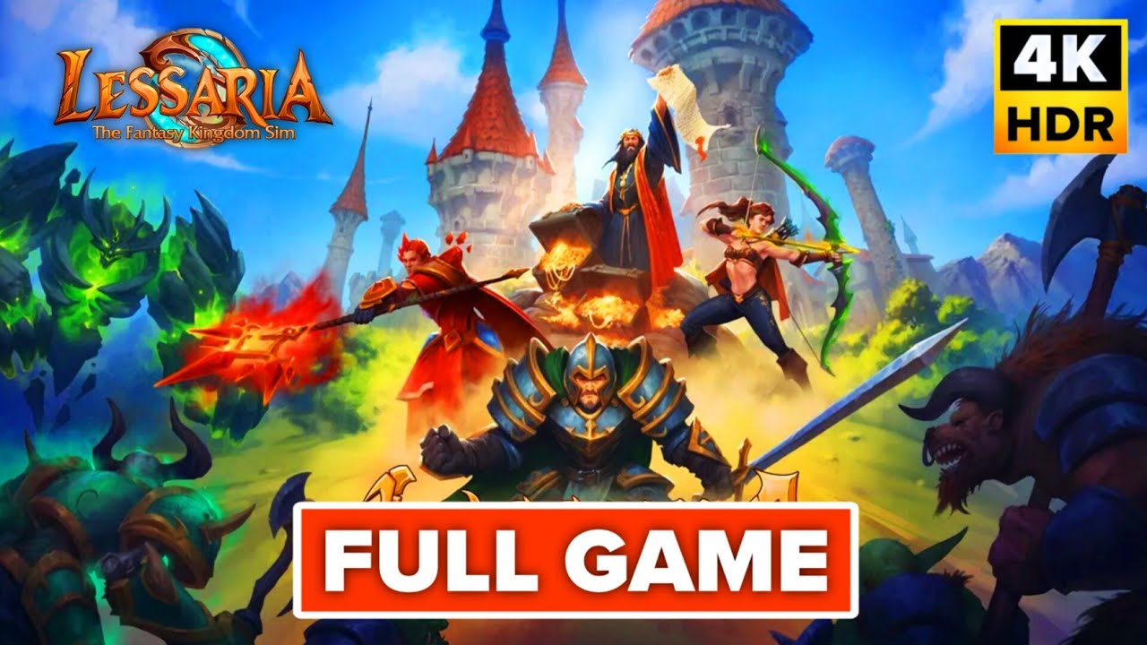 Lessaria - Fantasy Kingdom Sim Gameplay Walkthrough FULL GAME (4K 60FPS) No Commentary