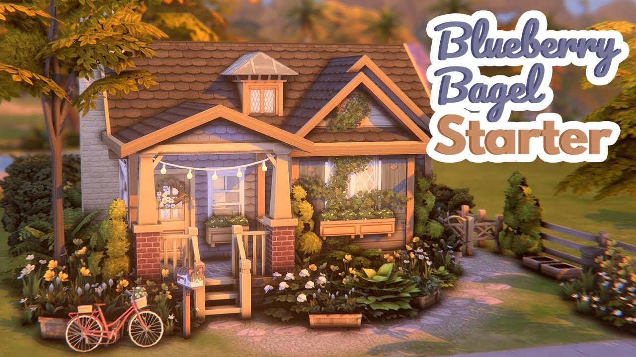 Blueberry Bagel Starter l The Sims 4 Speed Build with Lofi
