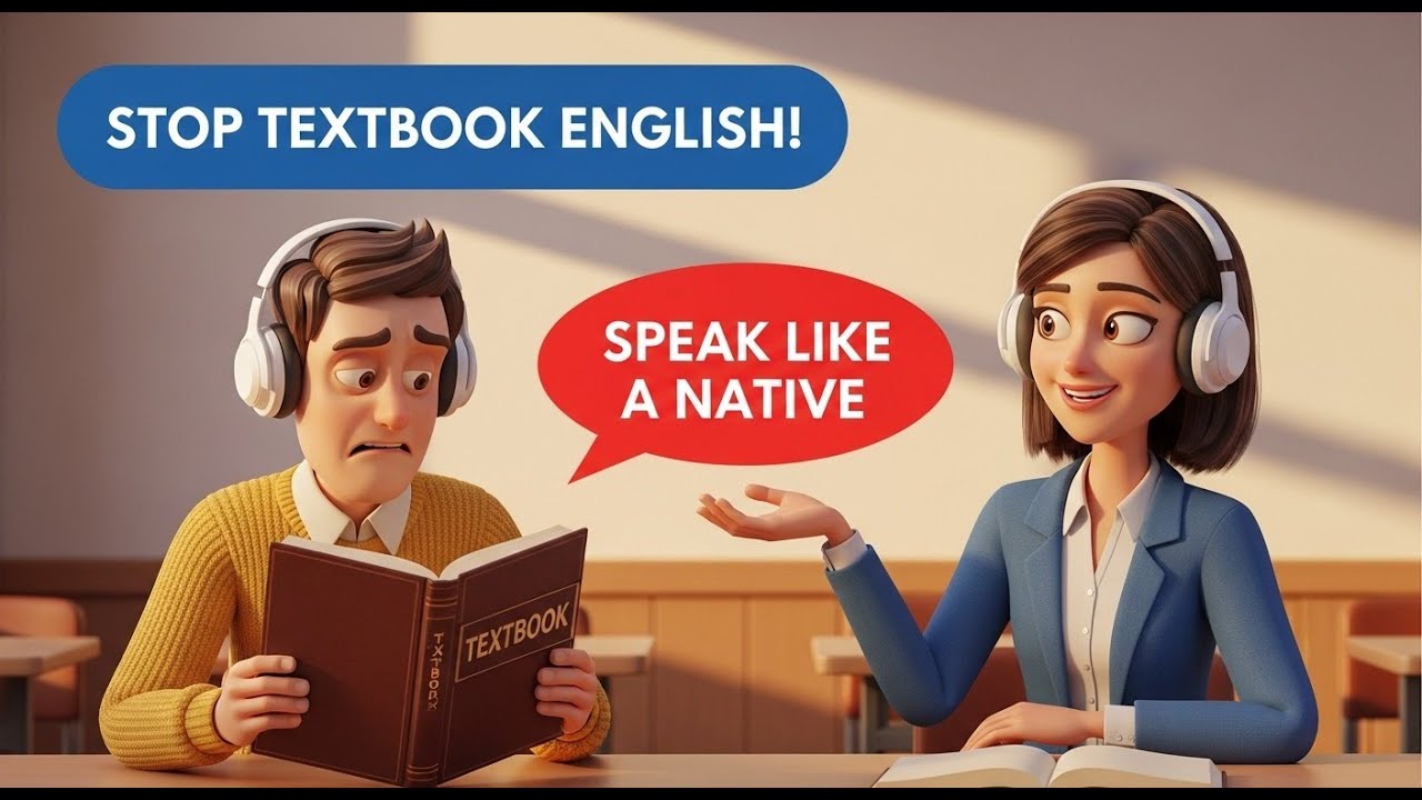 Stop Textbook English! How to Speak REAL English in REAL Situations（No More Freezing）