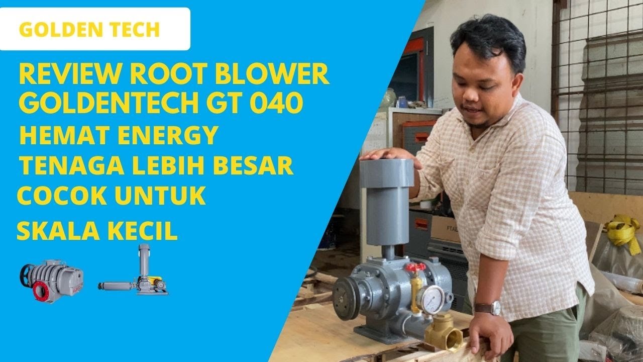 Root Blower Bioflok Nila/Vaname Power 1Phase 220V