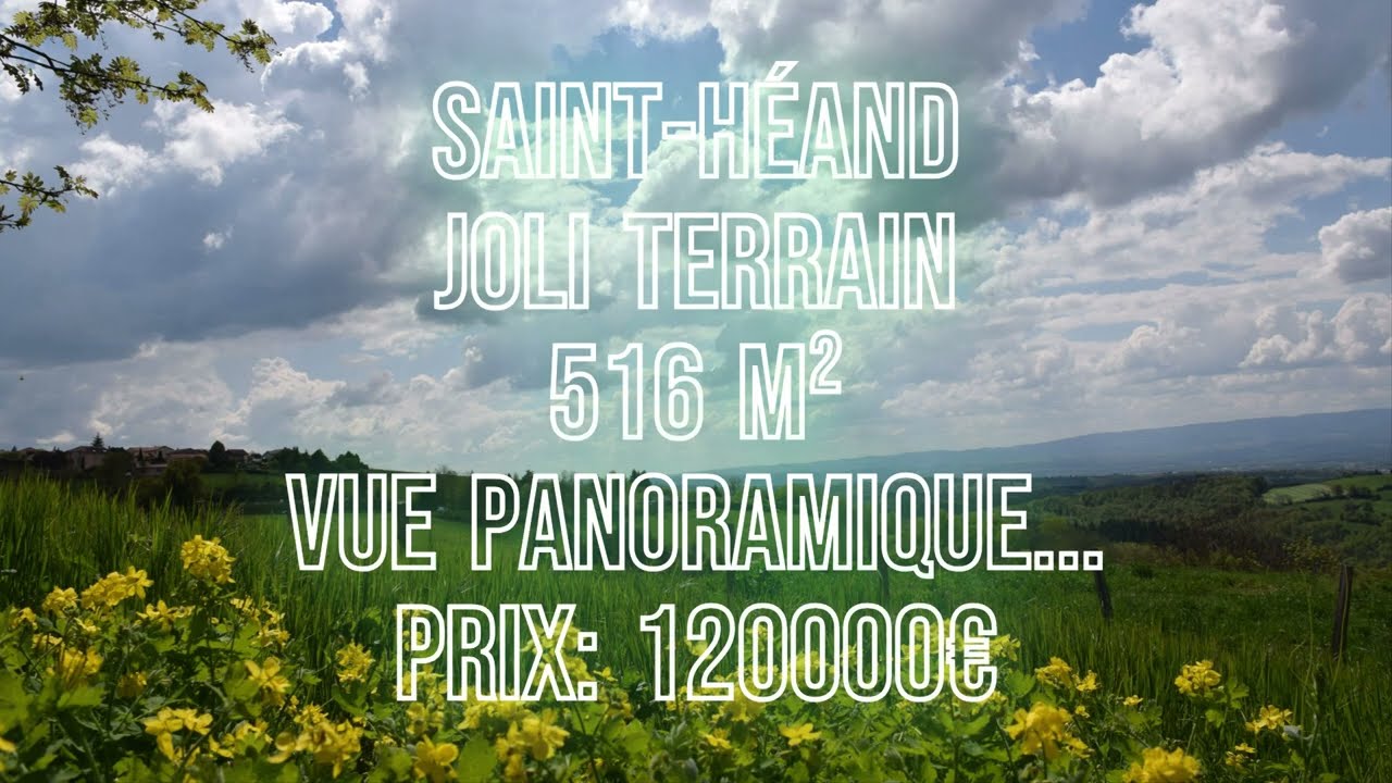 📍 SAINT-HÉAND... Joli terrain 516 m² VUE PANORAMIQUE... 💶 PRIX: 120000€