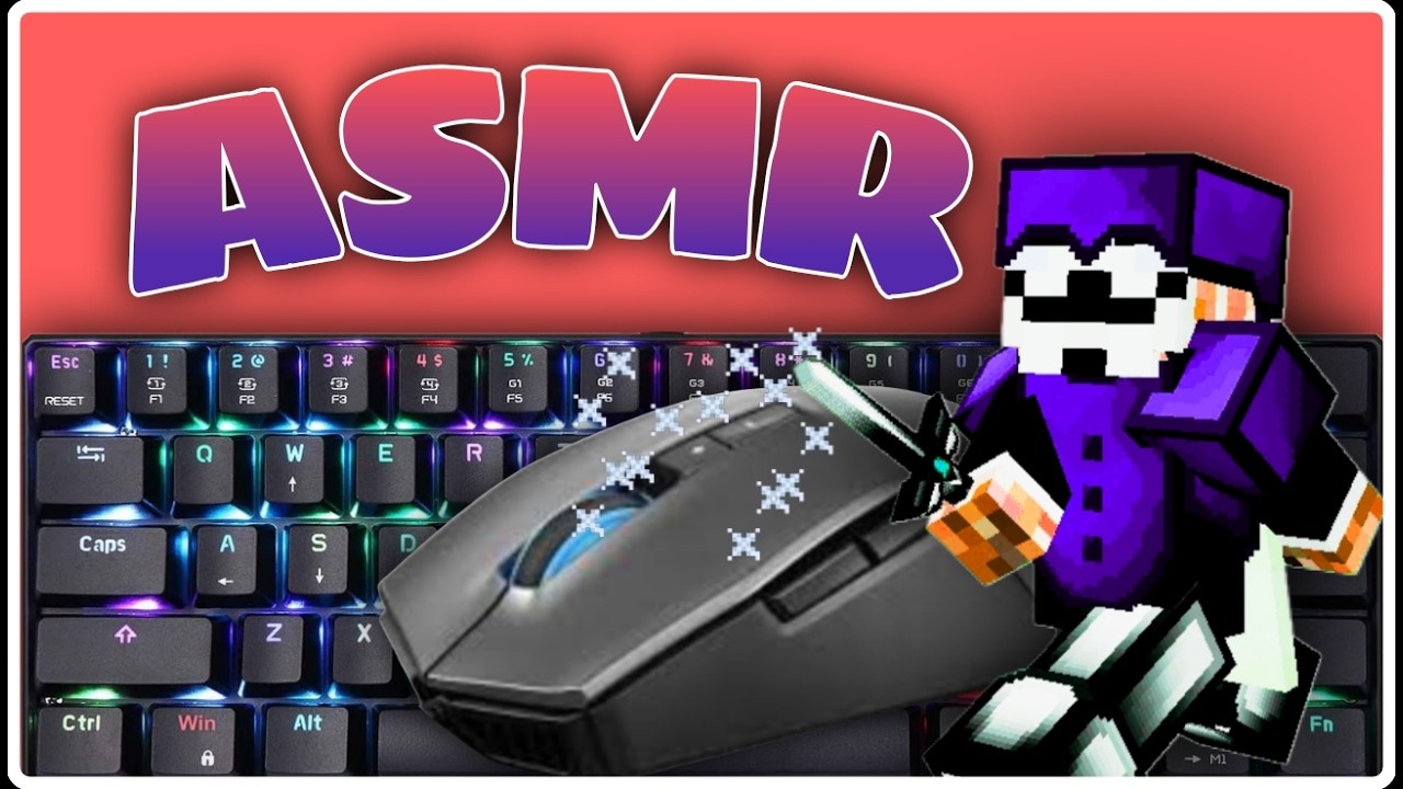 Bedwars keyboard+ mouse ASMR #minecraft #bedwars #asmr #hypixel