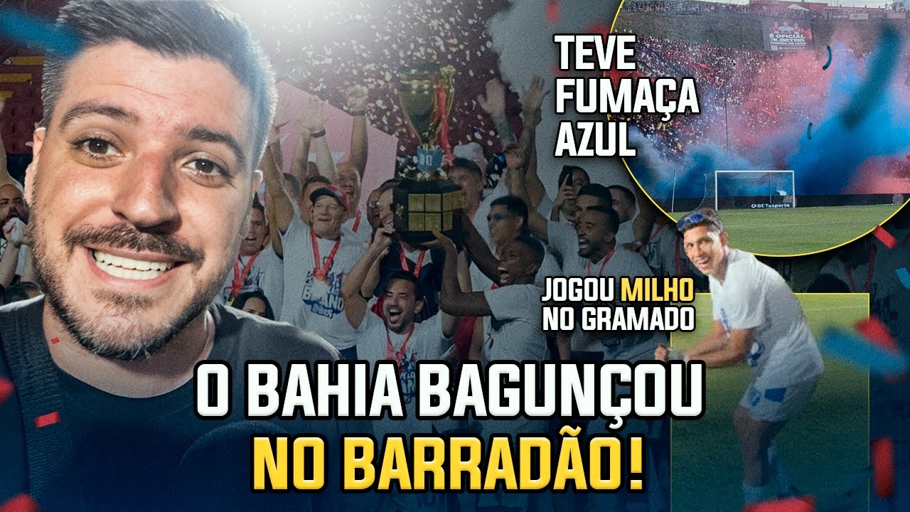 A FESTA DO TÍTULO BAHIA EM PLENO BARRADÃO TEM MUITA PROVOCAÇÃO - PARTIU BATEU