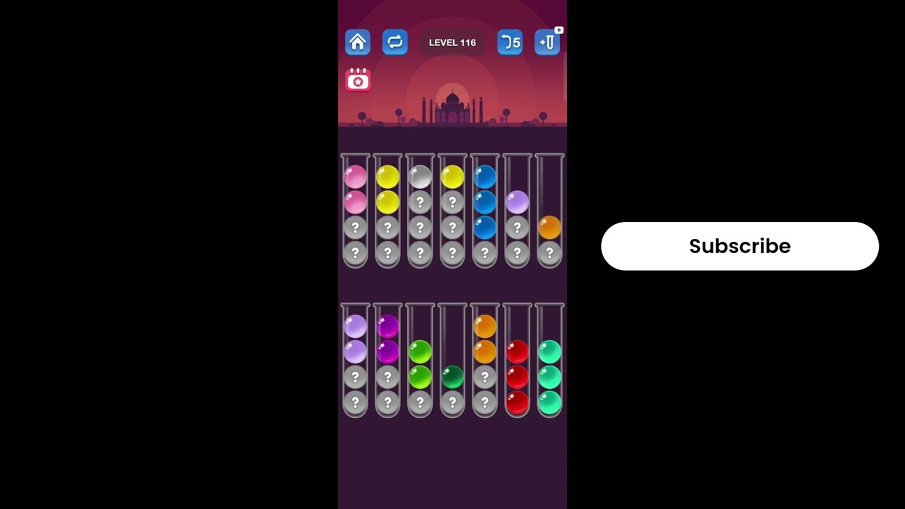 Ball Sort Puzzle Level 116 | Ball Sort Puzzle Color Game Level 116