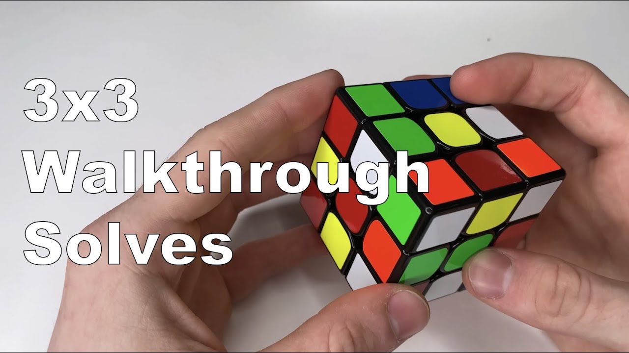 3x3 Rubiks Cube Walkthrough Solves (January 2020) | 4K