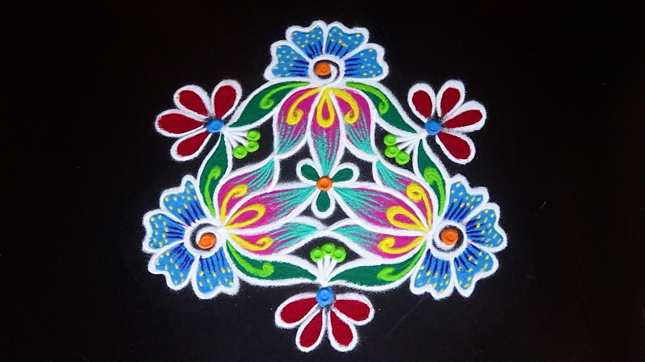 beautiful daily kolams design By AnithaRangoli|🌼rangoli || 🌺Kolam ||🌻Muggulu