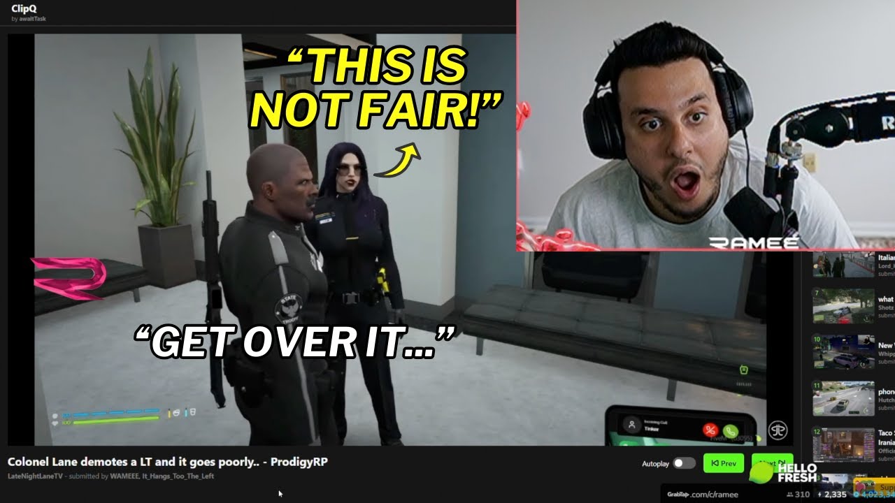 Ramee Reacts to an LSPD Officer Crashing Out over a Demotion & More! | Prodigy 2.6 | GTA | CG
