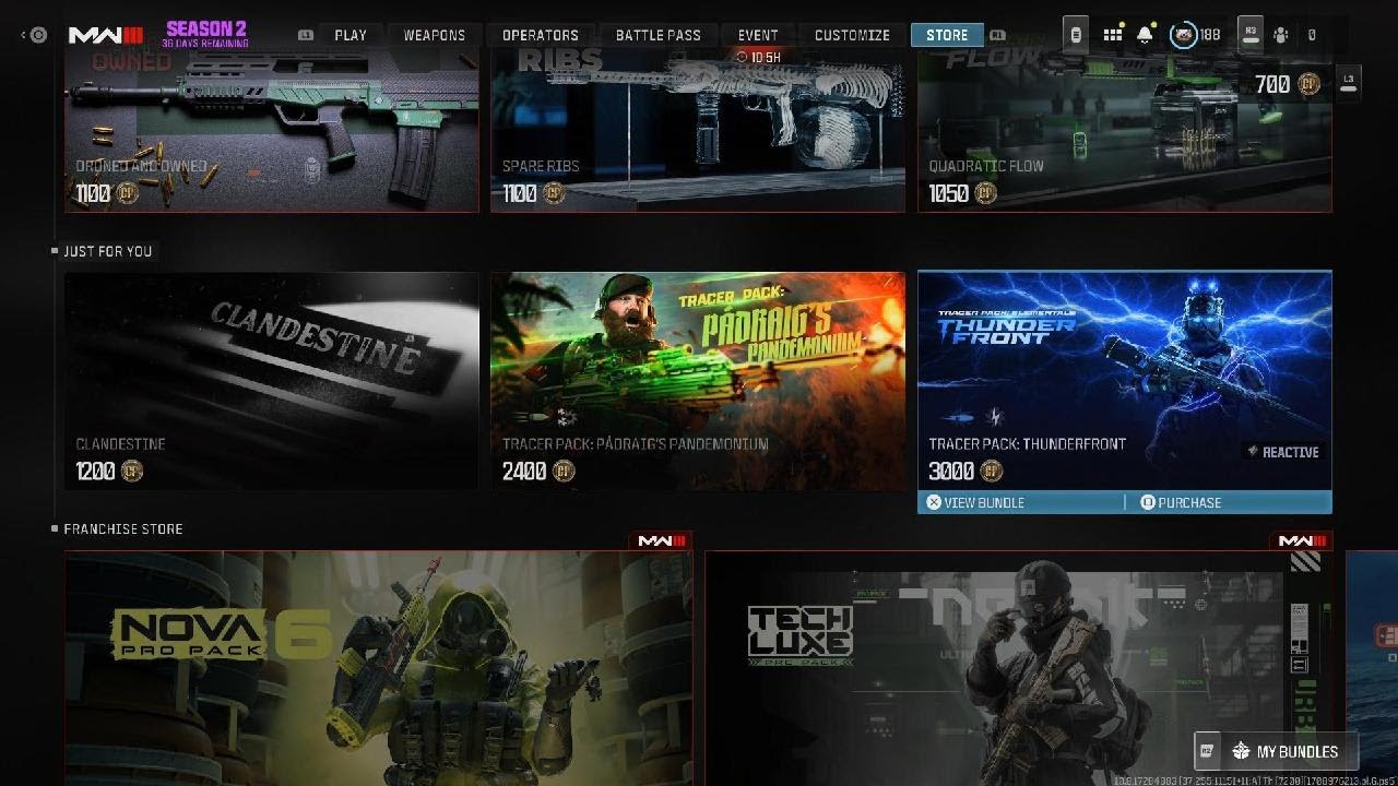 Tracer Pack: Elementals Thunder Front Bundle - Call of Duty MW3