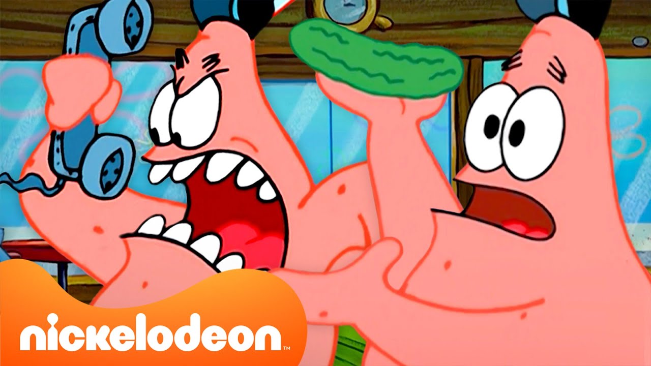 SpongeBob | 60 minut przygód Patryka w Tłustym Krabie 🍔 | Nickelodeon Polska