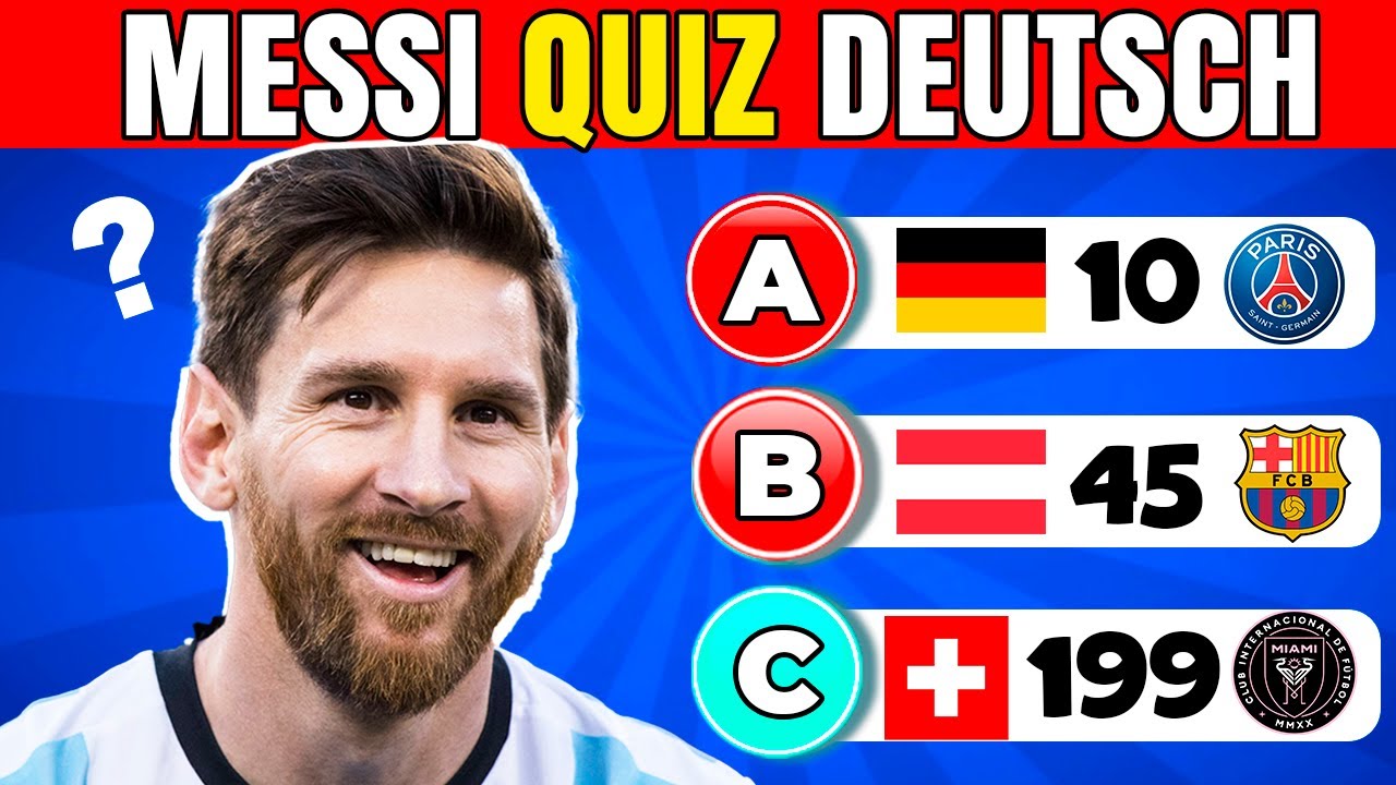 Das ultimative MESSI Quiz ! ⚽ Weißt du alles über Lionel Messi 🐐 Fußball Quiz
