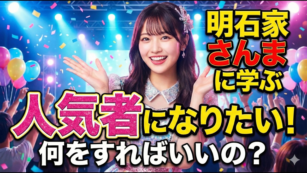 人気者になるにはどうすればいい？　明石家さんまさんに学ぶ